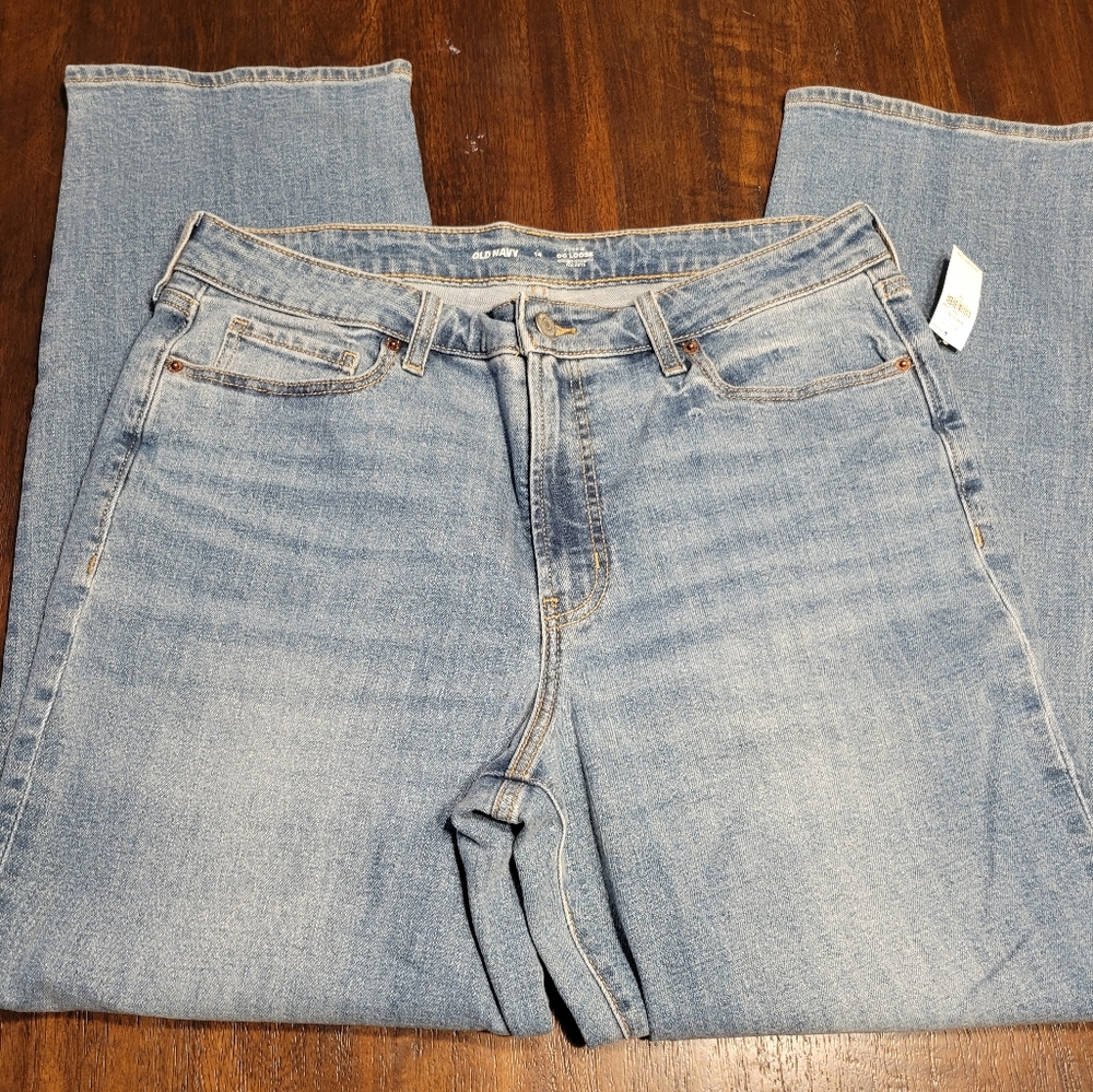 NWT Old Navy Light Blue High Rise OG Loose Women's Jeans